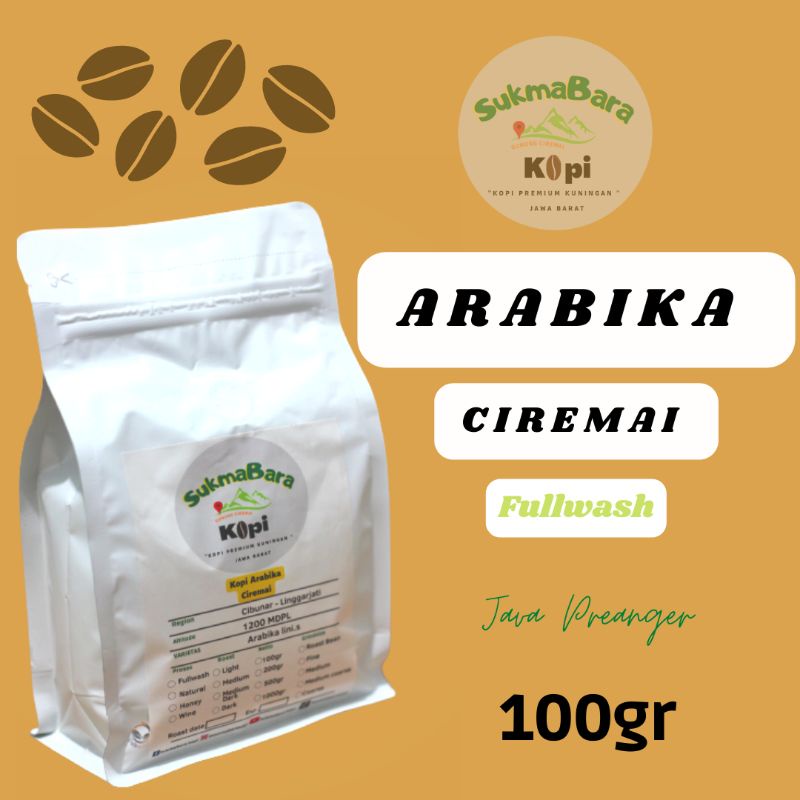 

Biji Kopi Ciremai - Spesialty Coffe Java Preanger Kuningan Jabar - Kopi Asli Premium Grade 1 - roasted Manual Brew V60 - Fullwash 100gr