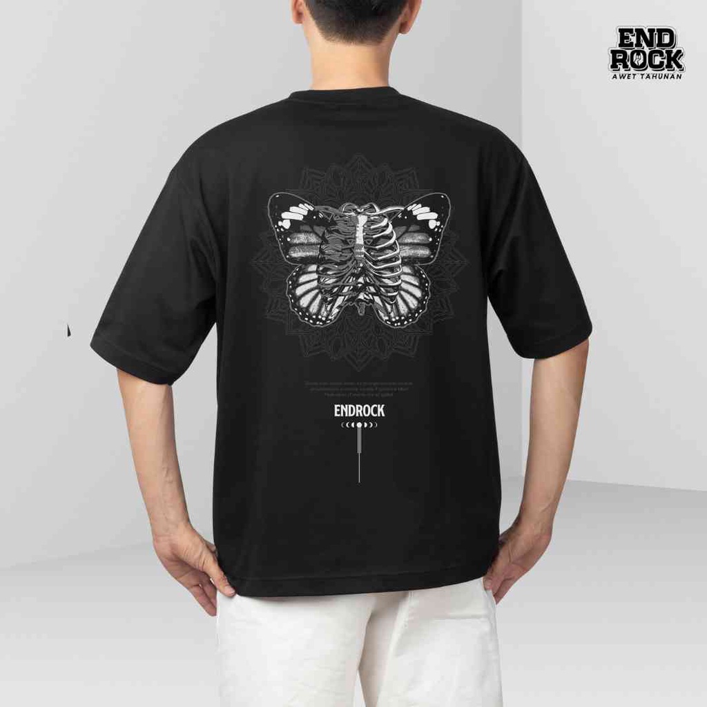 Kaos Oversize Original Endrock Tema Boneterfly