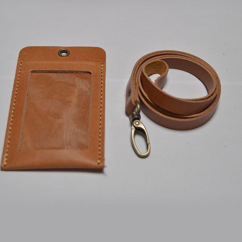 

ホ gantungan id card kulit asli model simpel dan unik - card holder - tan Recomend