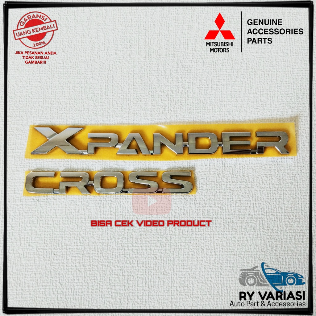 Emblem XPANDER CROSS Original Emblem Bagasi XPANDER/ Logo XPANDER BARU