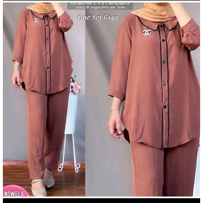 PAKET USAHA SET GIGA DAPAT 5 PCS BAHAN CRINGKLE AIR FLOW