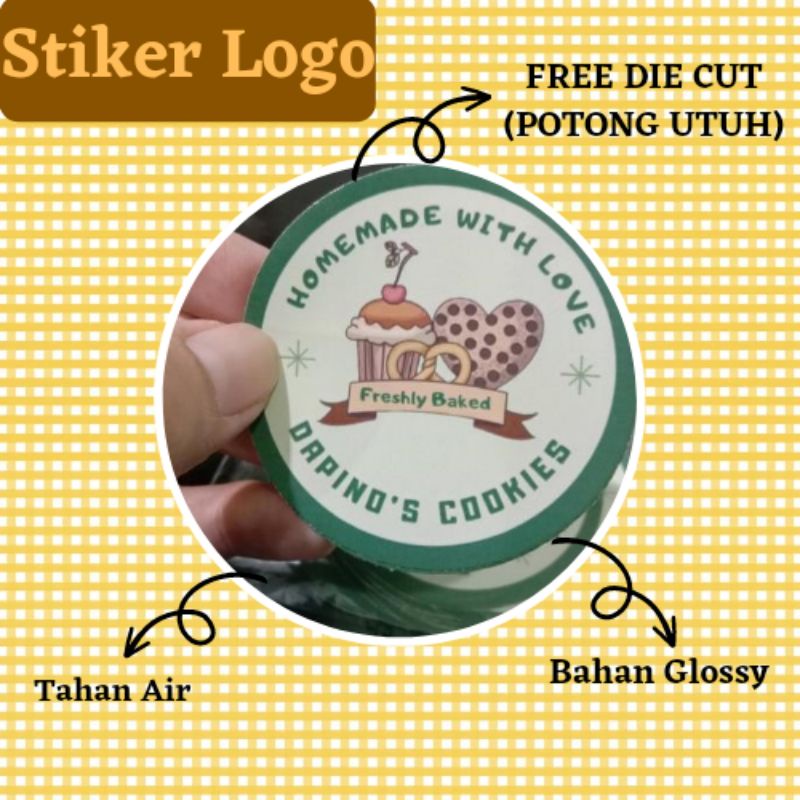 

[CETAK] STIKER LOGO OLSHOP BENTUK KOTAK/BULAT