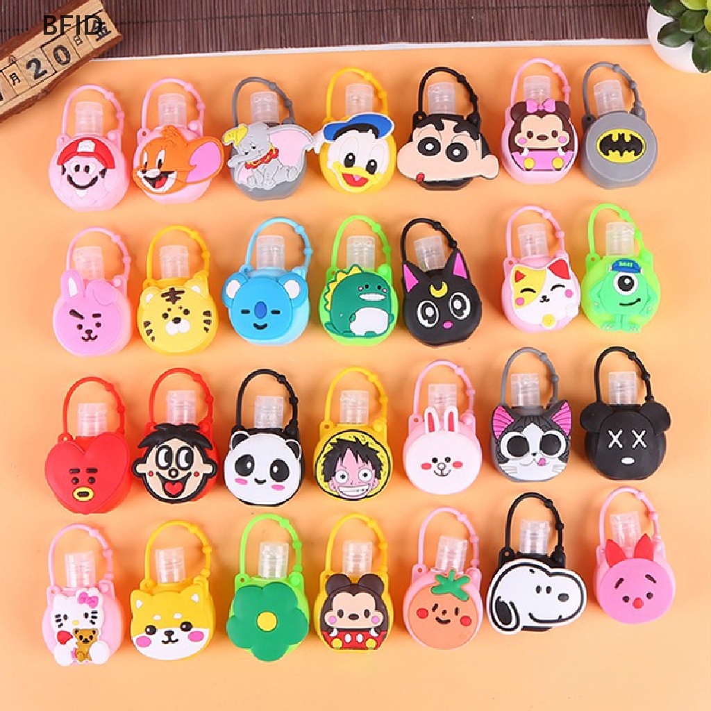 [BFID] 30ml Lucu Imut Carton Hand Sanitizer Shower Lotion Holder Botol Bulat Kosong [ID]