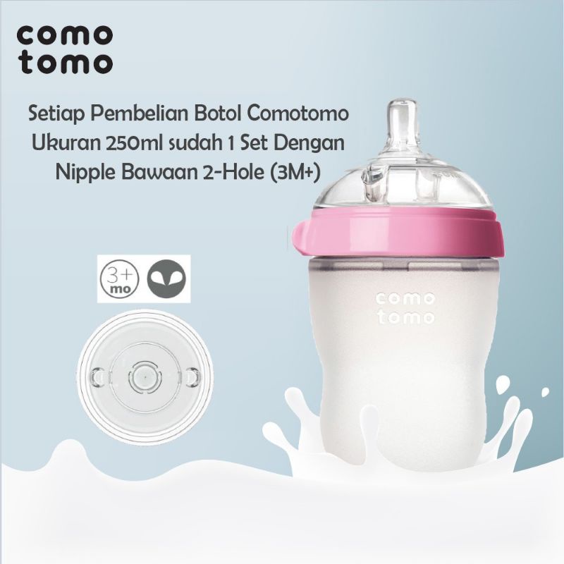 Comotomo Pink 250 ml/ botol susu