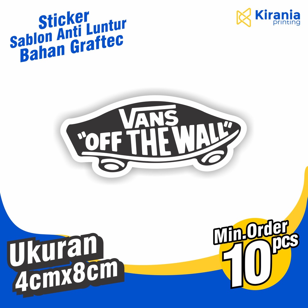 

Sticker Vans Black and White / Sticker Aesthetic / Sticker Distro / Sticker Brand