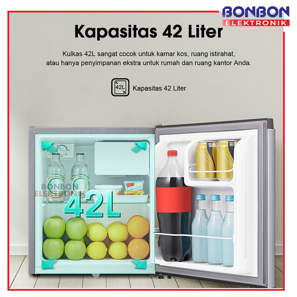 [EXPEDISI] Hisense Kulkas Mini Portable 58L RR58D4IGN Minibar / RR58