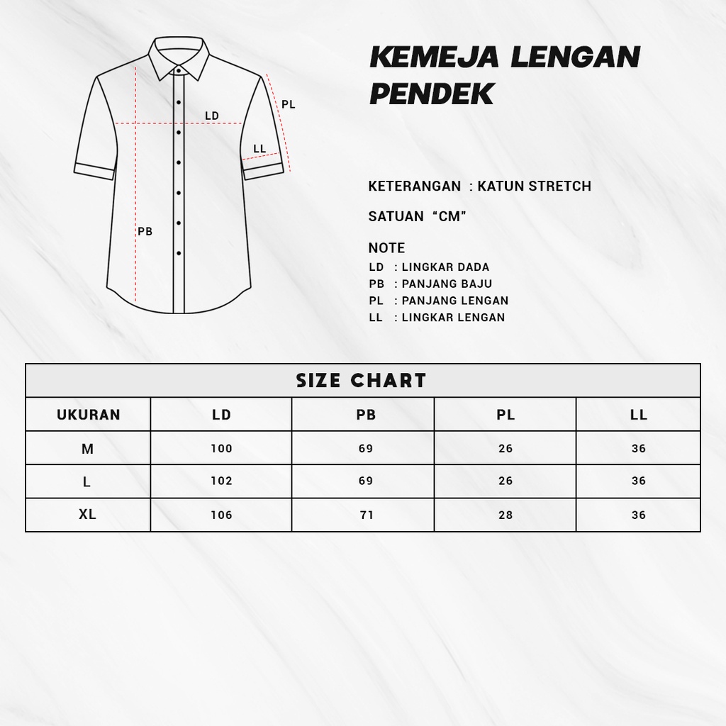 HHIPNOP  Kanva Kemeja Polos Pria Lengan Pendek