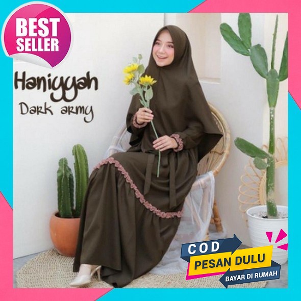 Baju Gamis Remaja Kekinian Dan Terbaru 2022 Syari Bergo Syfarose Benhur 75Kiu Gamis Syari Set Khimar