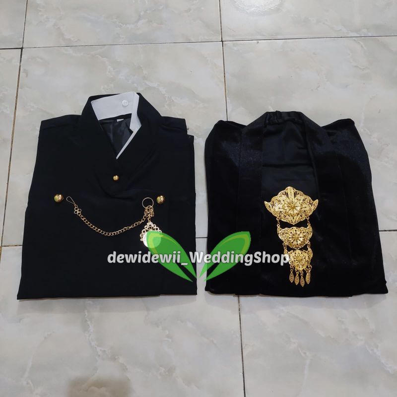 [Couple] Baju Adat / Baju Prewed || Kebaya + Beskap Solo Warna Hitam