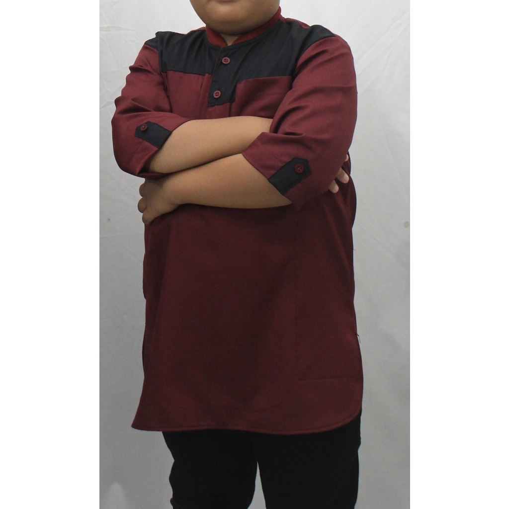 Koko kurta anak tangung /anak remaja umur 8 sampai 18 tahun bahan dari Toyobo dengan design premium cocok buat baju lebaran atau sholat jumat dan mengaji/bisa COD