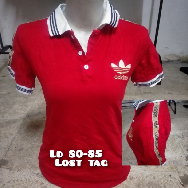 kaos kerah cewek adidas bekas/preloved