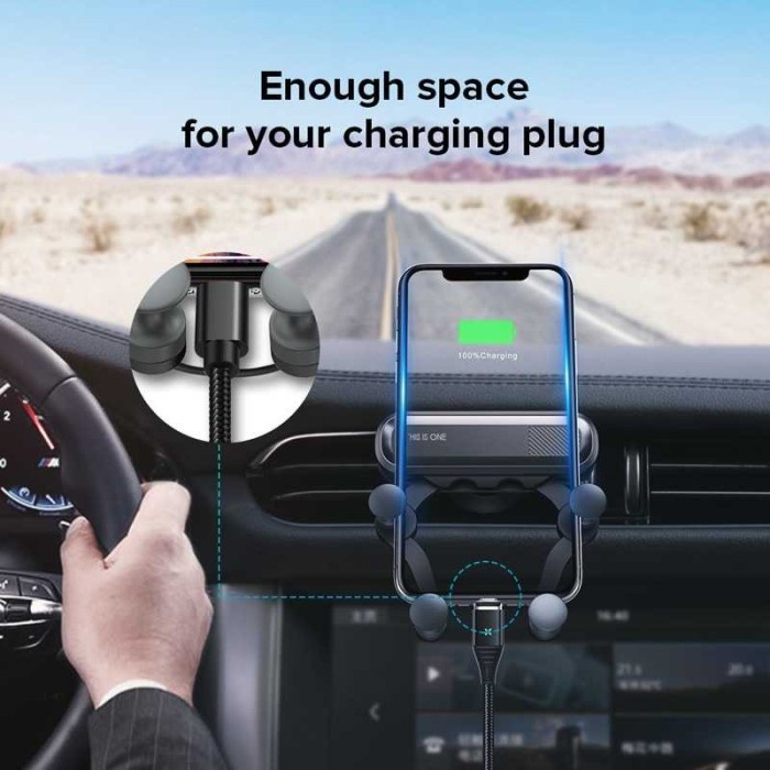 barokahgamis STRONG GRAVITY HOLDER GADGET | FLEXIBLE CAR HOLDER | FLEXIBLE MOUNT