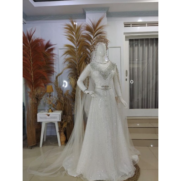 Syar'i Dress Wedding Cantik Murah