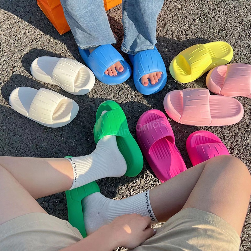 Sandal Wanita EVA Import Sandal Rumah Empuk Anti Slip Sendal Slop Karet Kekinian Sandal Viral