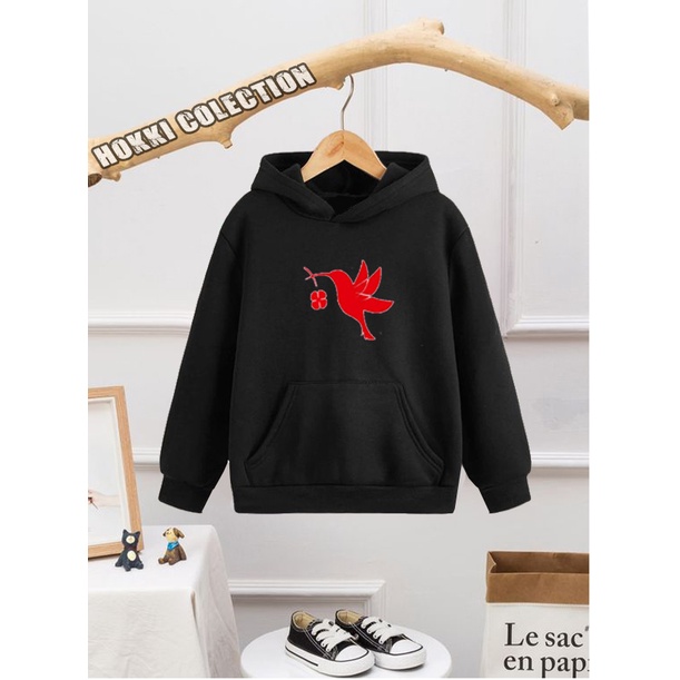 Sweater Hoodie Anak Laki Laki & Perempuan Karakter Murah Logo Humming Bird Windbreaker