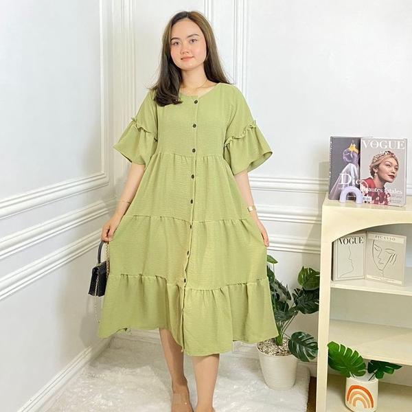 Langsung Order DRESS ZOYYA CRINKLE / Dress ibu hamil JUMBO LD 120 / DASTER CRINKLE JUMBO