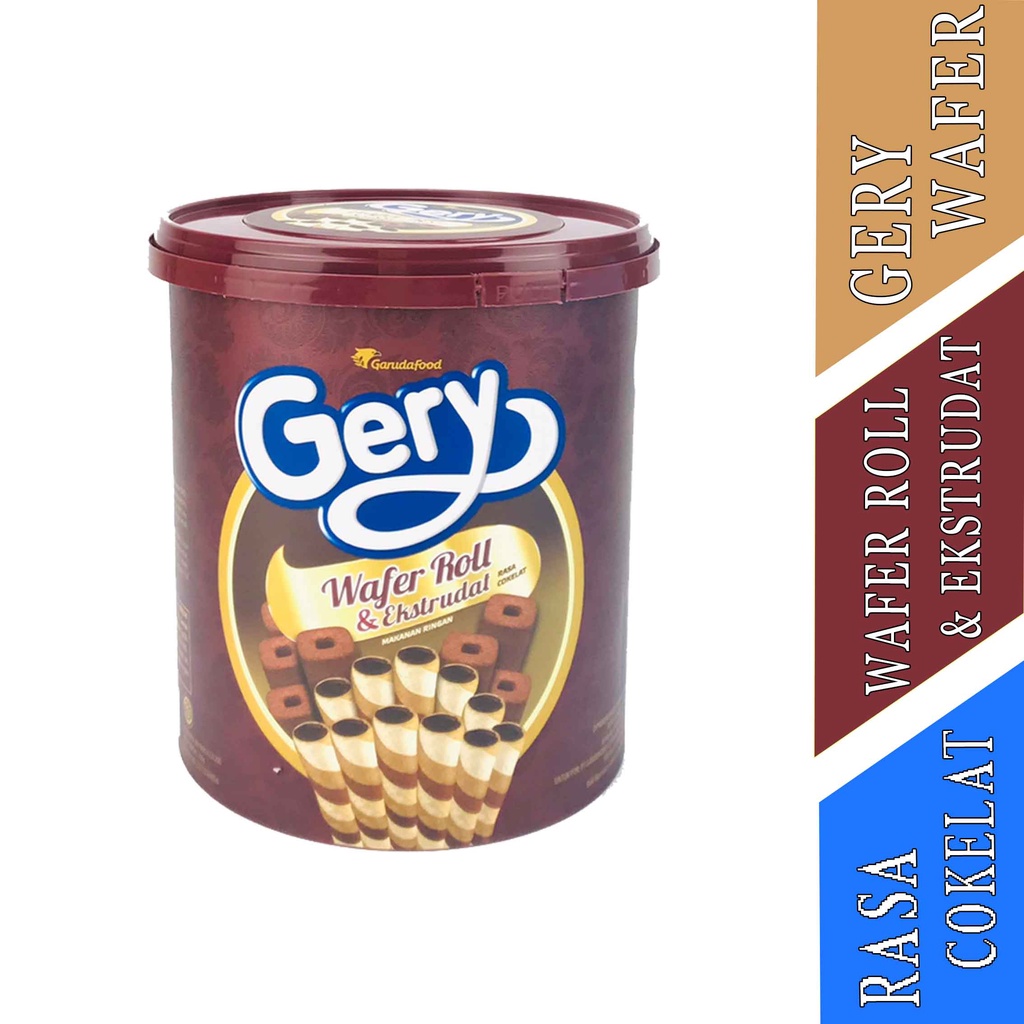 Jual Wafer Cream Roll Gerry Wafer Cream Biskuit Wafer Cokelat