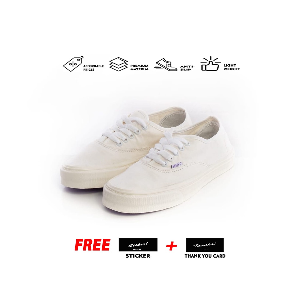 Sepatu Why Footwear - Otentik Sambo Full White