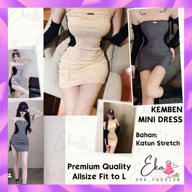 KEMBEN SEXY DRESS KEMBEN MINI DRESS SEXY KEMBEN DRESS MINI KOREA BODYCON PREMIUM IMPORT BANGKOK