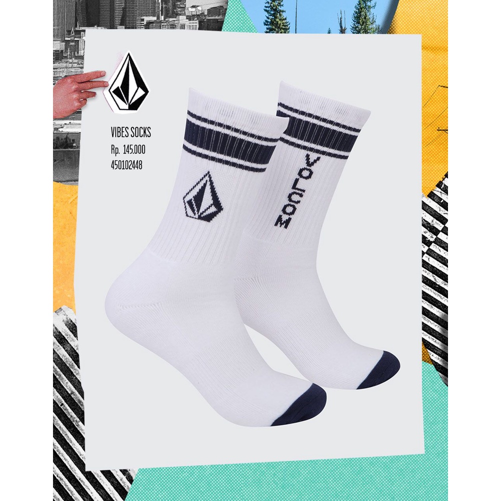 RAYSURF VOLCOM KAOS KAKI PRIA 450102448 ORIGINAL