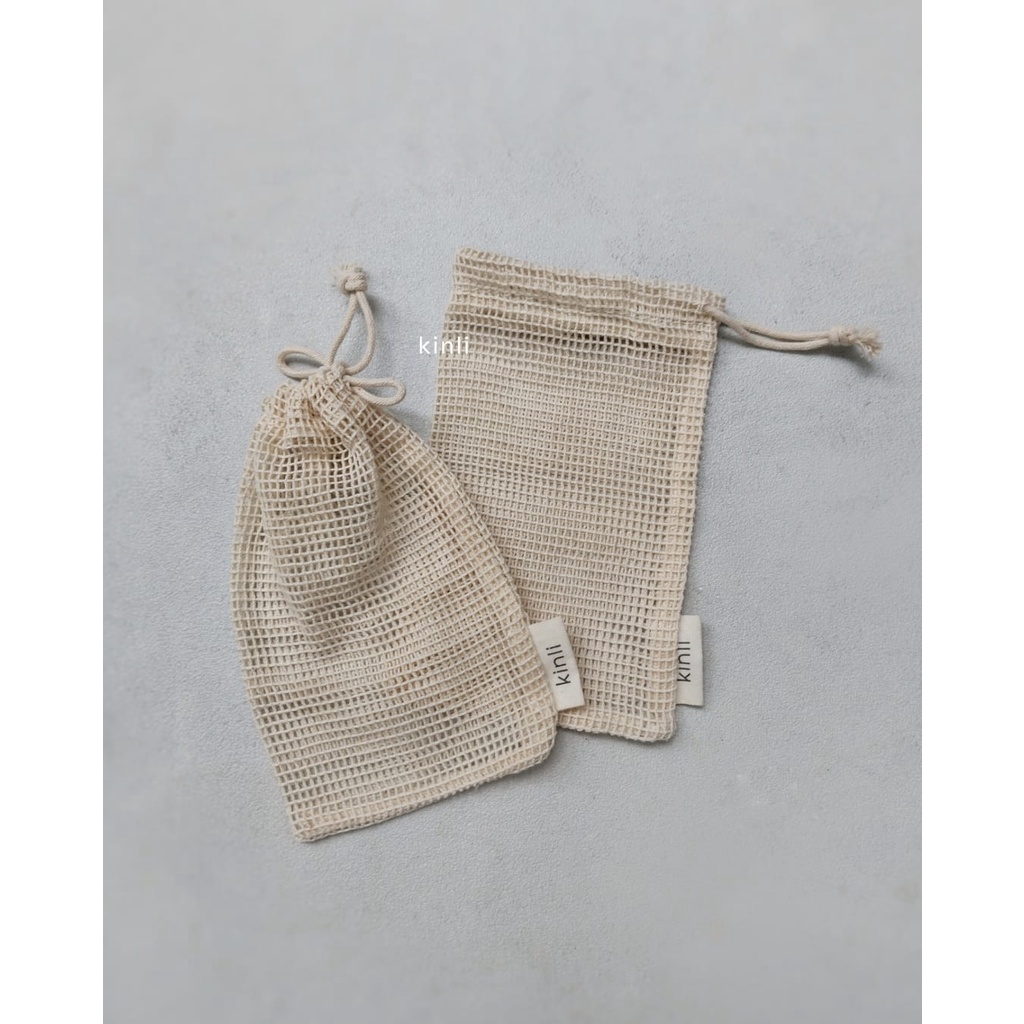 linen soap pouch mesh linen foaming soap saver bag kantung sisal sabun