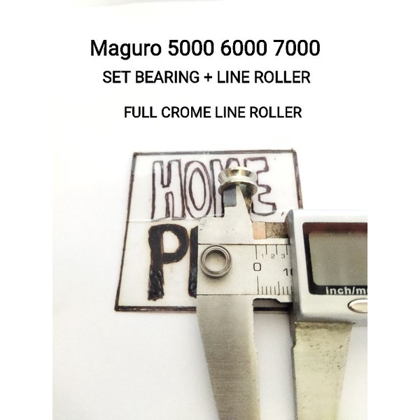 1 Set Line Roller Bearing Reel Maguro Hover/iguana/expander  Ukuran 5000/6000/