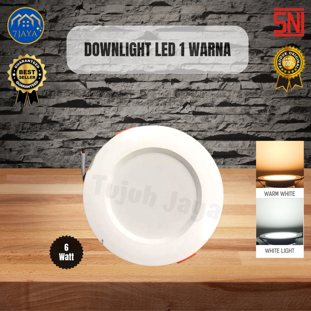 Lampu Downlight LED 3 Warna / 1 Warna