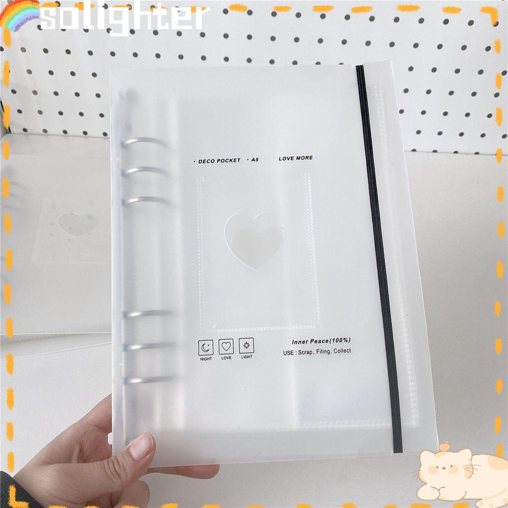 Album Foto SOLIGHTER Mini Bisa Ganti Inner Card Collect Hollowed Heart Photocard Holder