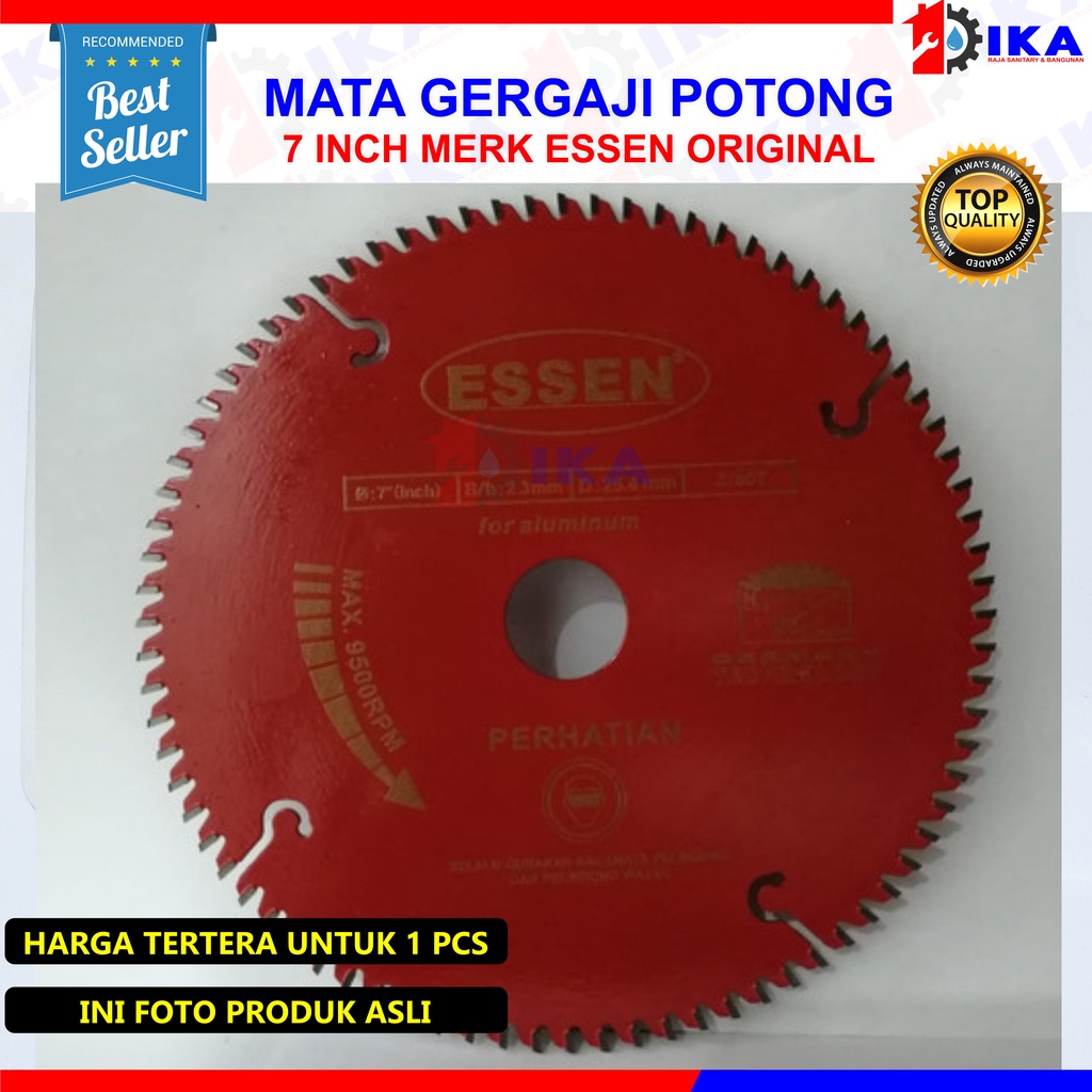 ESSEN Mata Pisau Potong Kayu 7 x 40T - Wood Circular Saw Blade / Mata Potong Kayu TERMURAH!