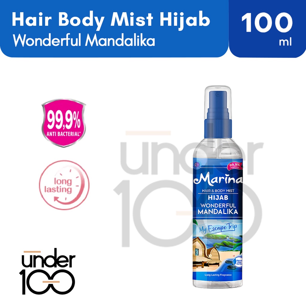 ❤ UNDER100 ❤ MARINA Hijab Hair &amp; Body Mist 100ml | Parfum | Parfume | BPOM