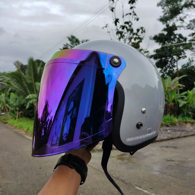 HELM BOGO DEWASA CLASSIC KACA DATAR