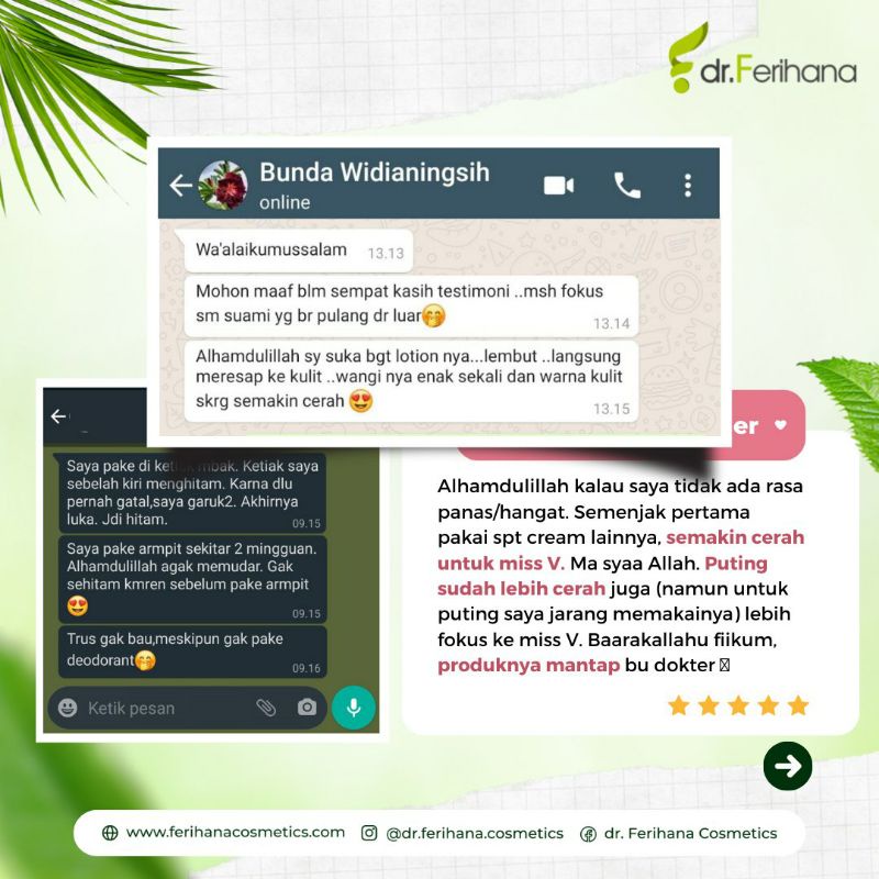 (dr. Ferihana) Paket Pemutih Badan Body Care