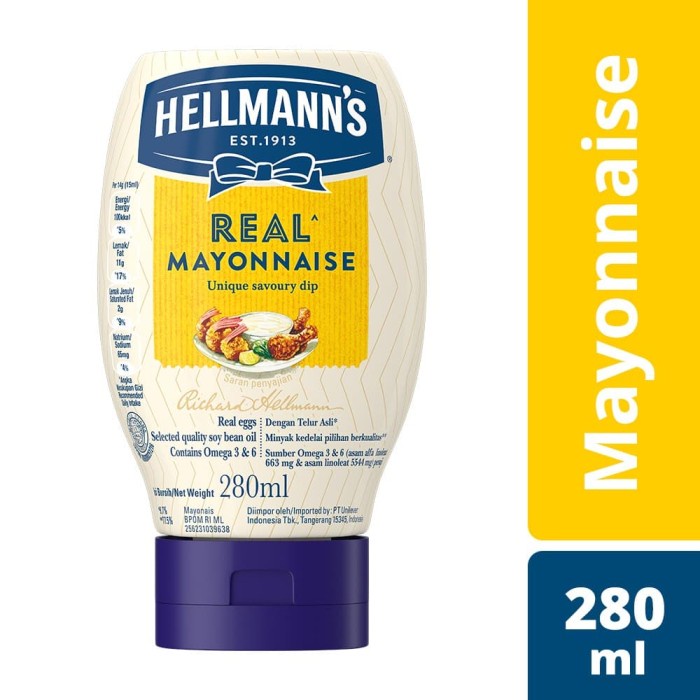 

Hellmann'S Real Mayonnaise 280 Ml