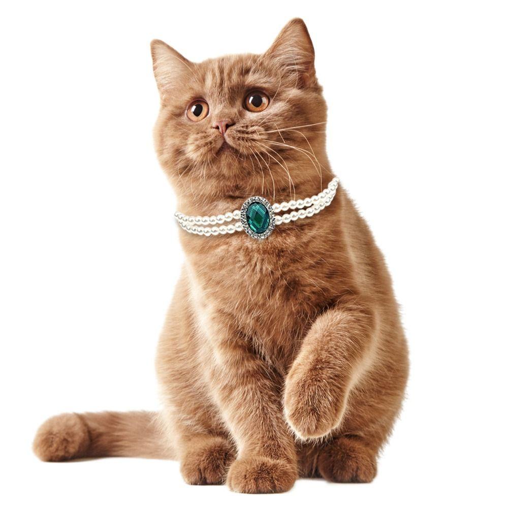 Solighter Pet Bow Collar Cute Cat Perlengkapan Adjustable Puppy Aksesoris Bow Dog Bell