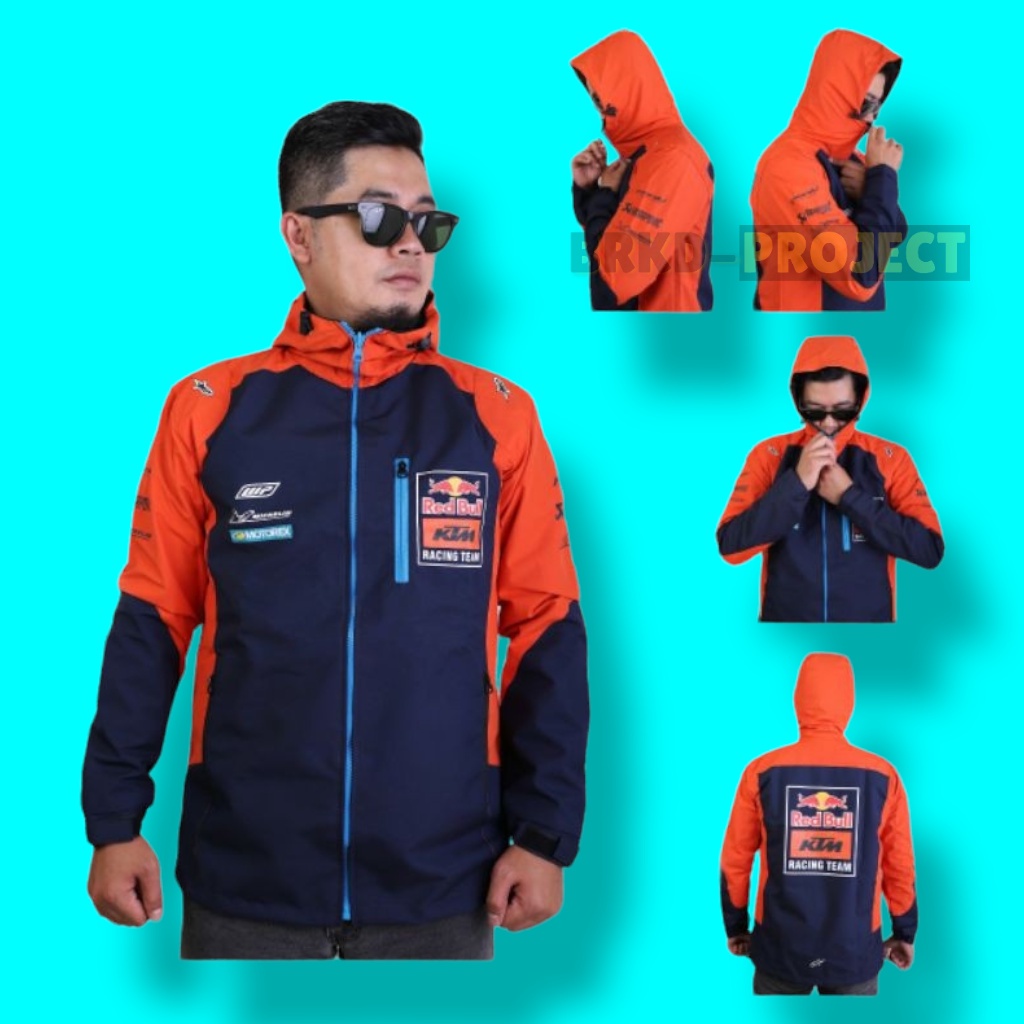 PARACHUTE JACKET JAKET WATERPROOF WATERPROOF - JAKET TRAIL - JAKET PRIA - JAKET WATERPROOF KTM RACIN