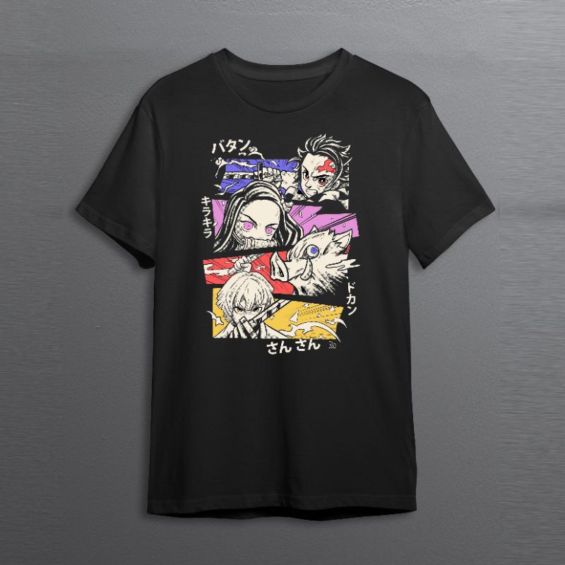 Kaos Anime demon slayer/ baju tshirt tanjiro kamado/kaos nezuko kamado size M-XXXL