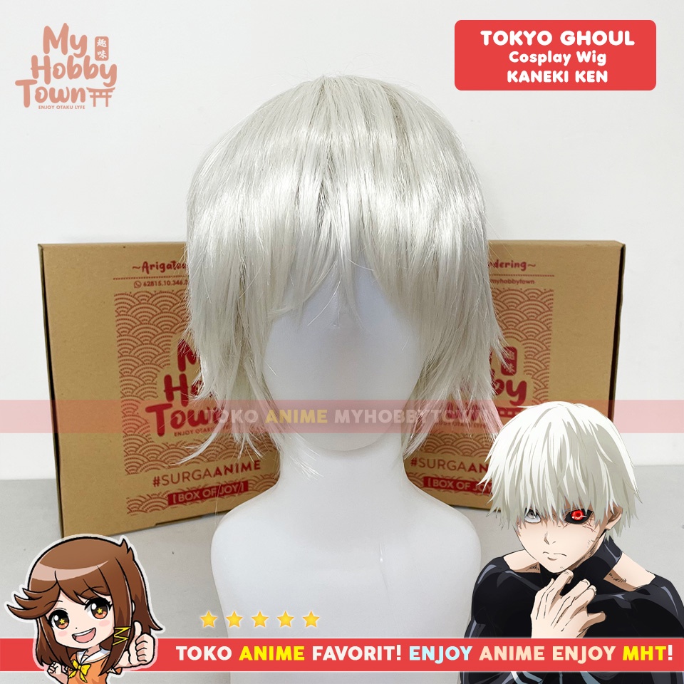 Wig MCoser Silver Grey 30 cm 571A - Tokyo Ghoul - Kaneki Ken