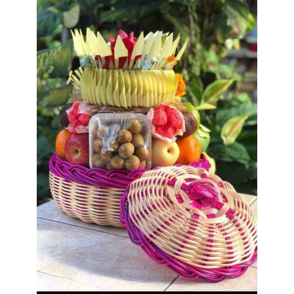 bokor rotan 30cm bokor kundangan bokor pajegan