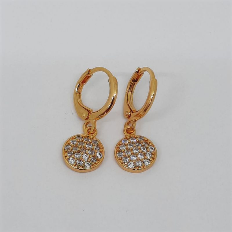Anting Klip Jurai | Anting Klip Motif | Anting Wanita | Anting Lapis Emas | Perhiasan
