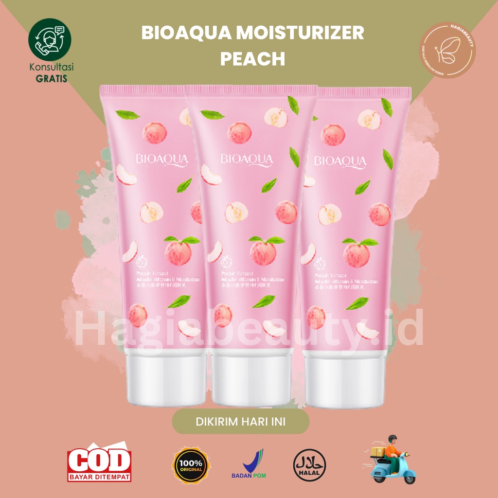 (BPOM) BIOAQUA MOISTURIZER PEACH