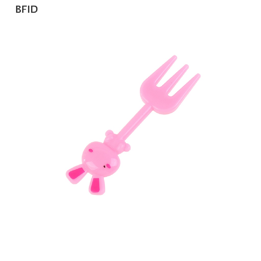 [BFID] 8per10/24pcs Garpu Buah Mini Untuk Anak Tusuk Gigi Lunch Party Pick Dessert Fork [ID]