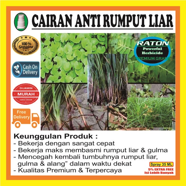 Pembasmi Rumput Liar - Racun Rumput Paling Ampuh - Pembasmi Rumput