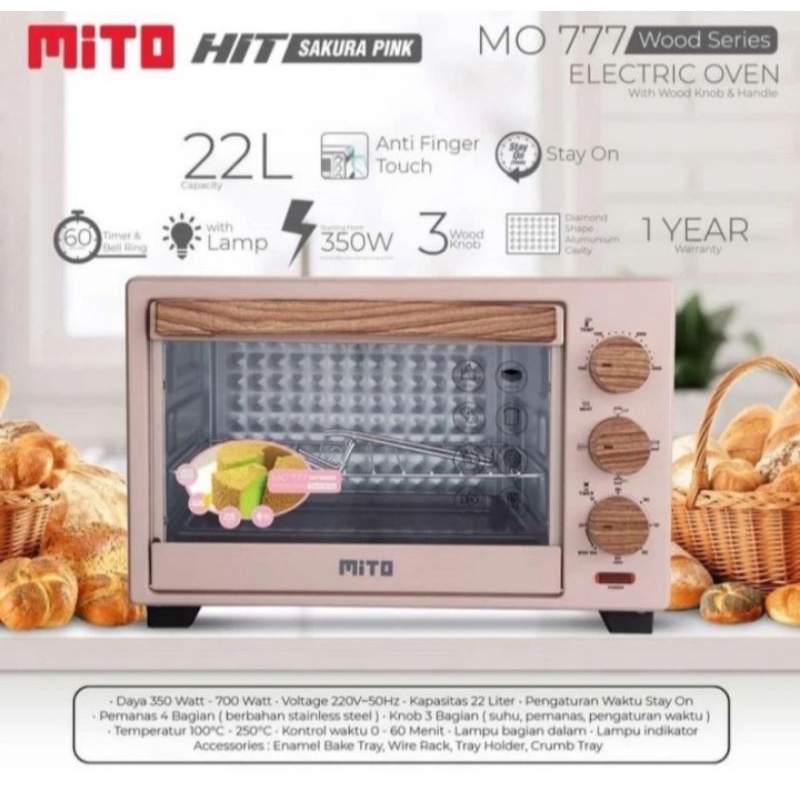 OVEN MITO MO-777 HIT ELEKTRIK OVEN 22L low watt mo 777 mo777 OVEN HIT MITO Garansi Resmi