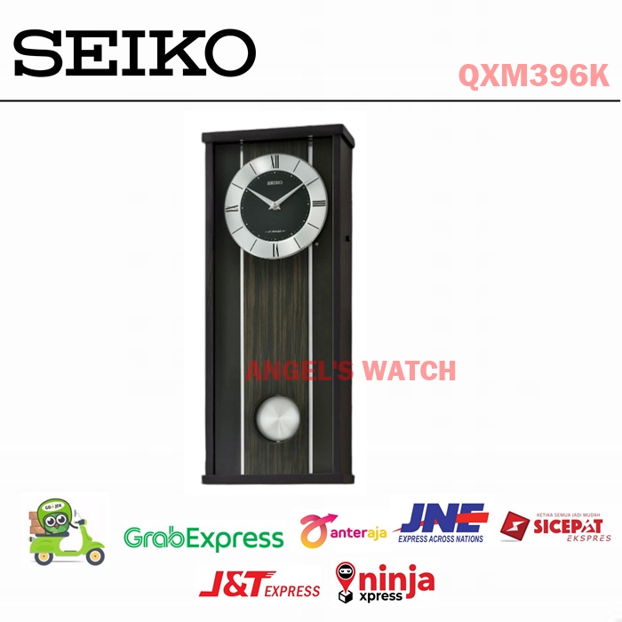 Jam Dinding Seiko Kayu Japan QXM396 QXM396 Pendulum Original