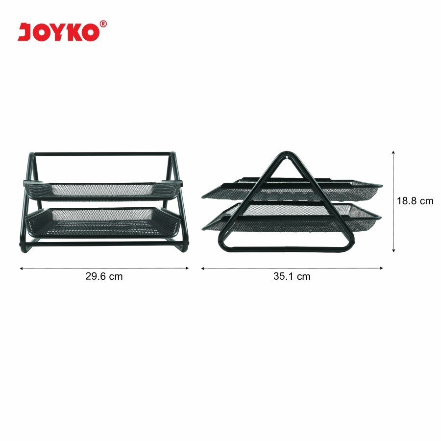 Document Letter Paper Tray Rak Besi 2 Tier Tingkat Susun Joyko DT-40