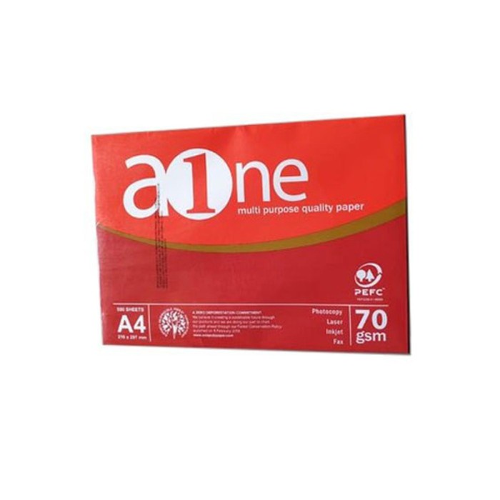 

] A1 ONE AONE Paper Kertas Print Fotocopy A4 70gr/gsm 500 Sheet/lembar