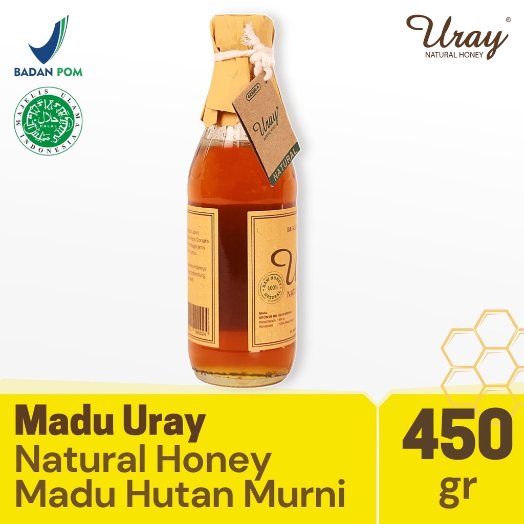 

Madu Uray Natural Honey 450gr - Madu Murni - Madu Hutan Asli