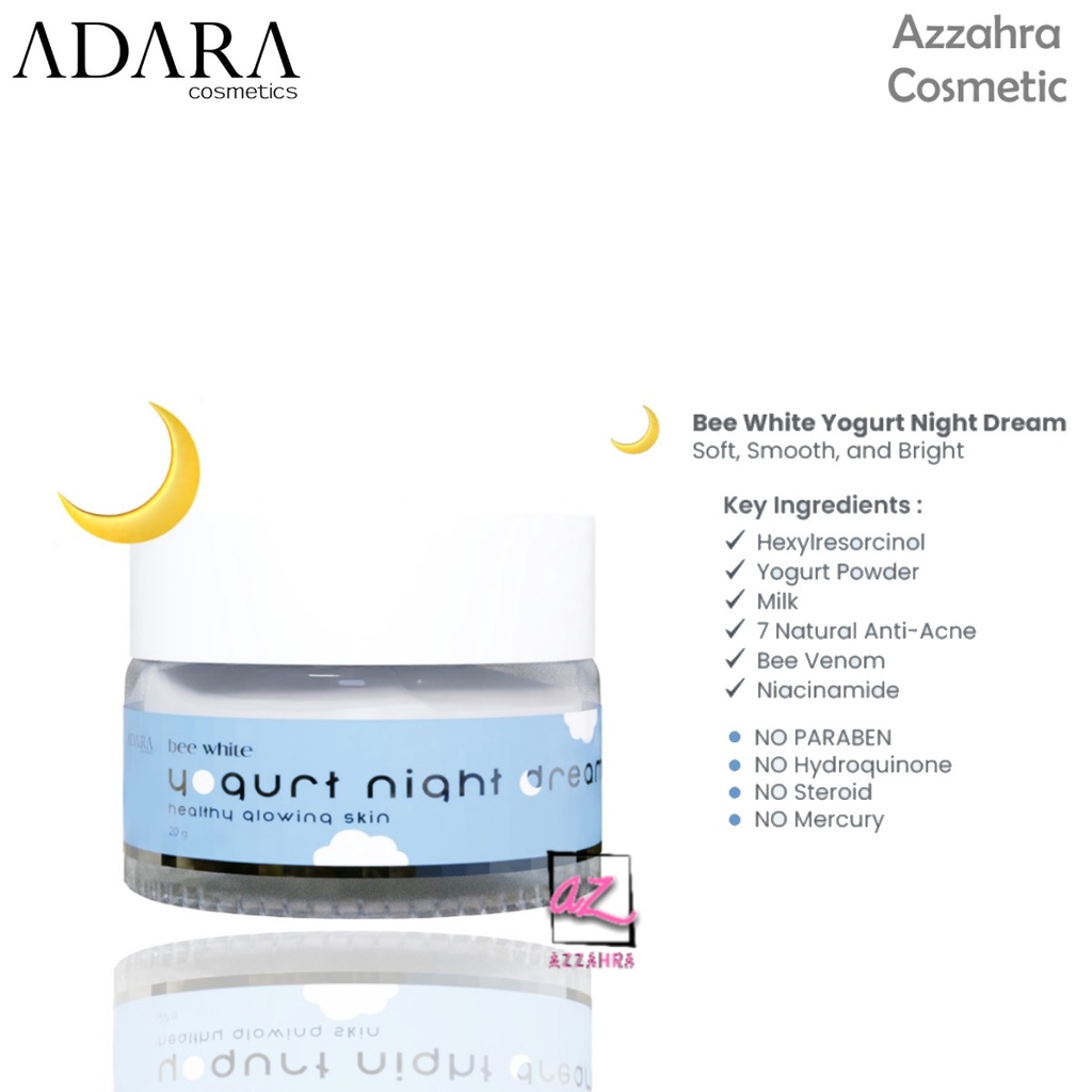 ADARA Bee White Yogurt Day / Night Cream - 20gr