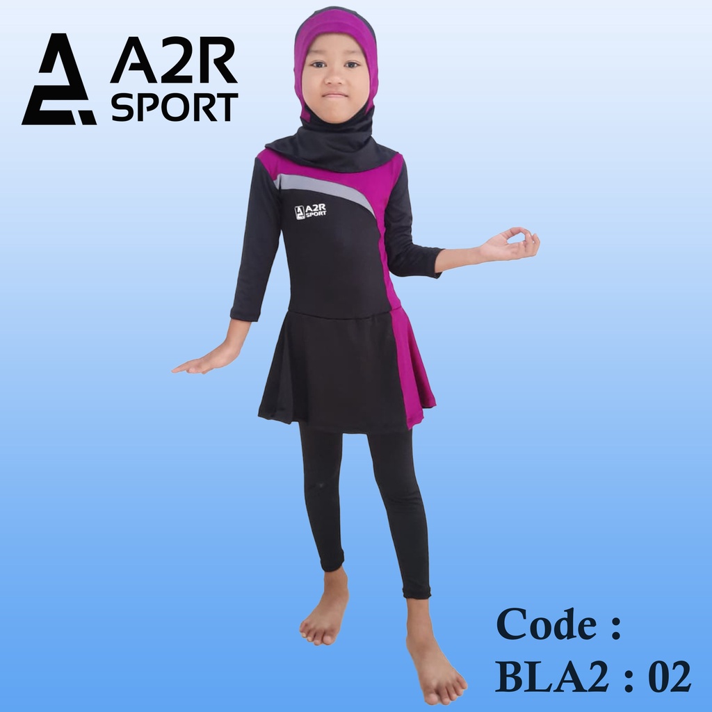 A2R Sport - Blouse 2 TK Baju Renang Anak Perempuan Muslim