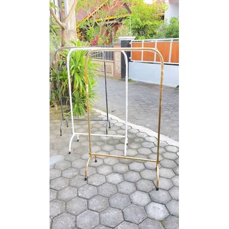 standing hanger gantungan baju besi
